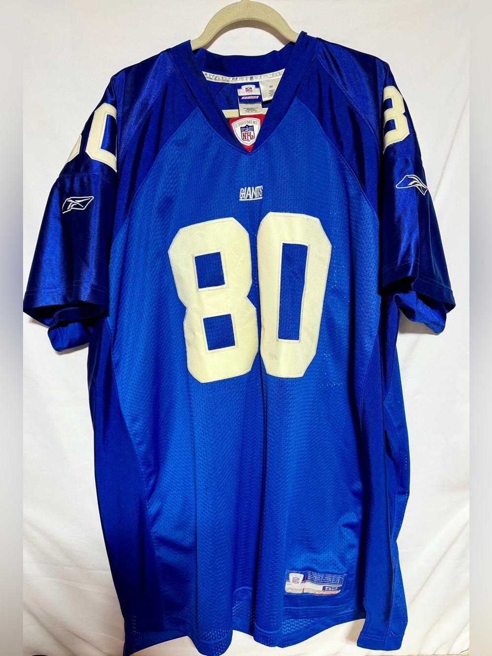 Jeremy Shockey NY Giants Authentic NFL On Field Jersey #80, Size 52